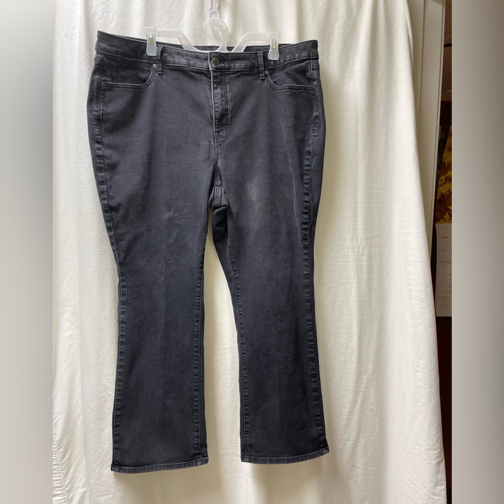 Talbots Faded Black Boot Cut Jeans